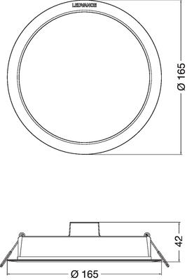 Ledvance LED-Downlight IP44 840 DLIP44DN16513W840WT