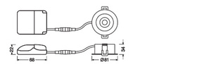 Ledvance LED-Einbaustrahler 930, dim, schwarz SPAIRADJP4W930DIP23B