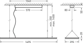 Trilux LED-Hängeleuchte 830 2360H2 PW19 #7789940