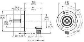 Turck Absoluter Drehgeber Multiturn REM116T6C8BALH1151