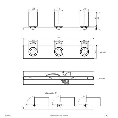 EVN Lichttechnik LED-Anbauleuchte DSE30909