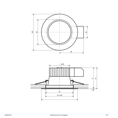 EVN Lichttechnik LED-Deckeneuchte CCT Switch, ML DSM54070125