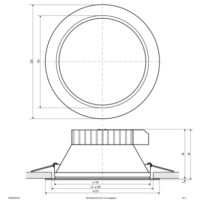 EVN Lichttechnik LED-Deckeneuchte CCT Switch, ML DSM54200125