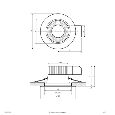 EVN Lichttechnik LED-Deckeneuchte CCT Switch, ML DSR54070125