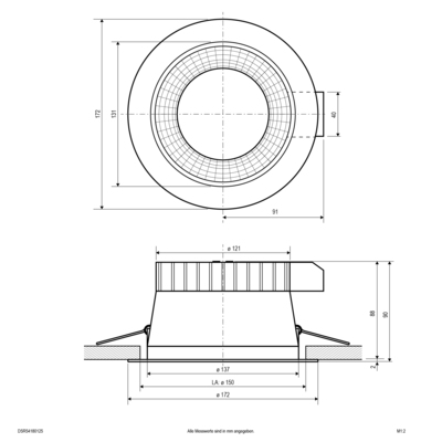 EVN Lichttechnik LED-Deckeneuchte CCT Switch, ML DSR54180125