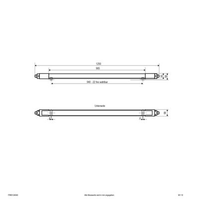 EVN Lichttechnik LED-Feuchtraumleuchte ML FR65124040