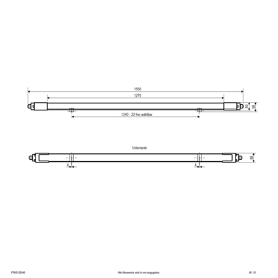 EVN Lichttechnik LED-Feuchtraumleuchte ML FR65155040