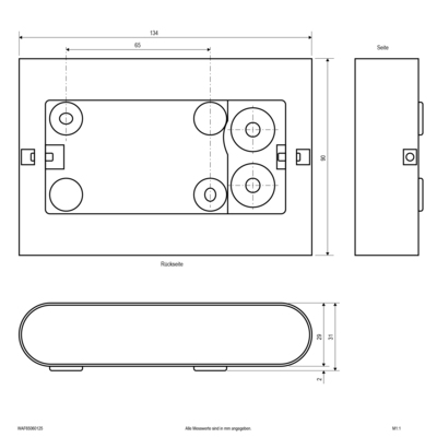 EVN Lichttechnik LED-Wandleuchte IP65 WAF65060125