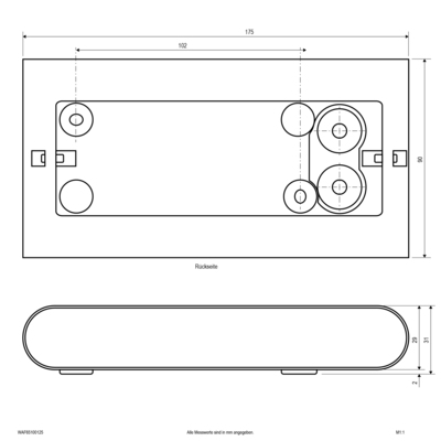 EVN Lichttechnik LED-Wandleuchte IP65 WAF65100125