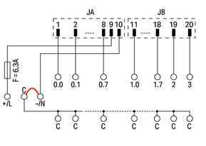 WAGO GmbH & Co. KG Übergabemodul SteckSerie232,2x10p. 704-3004