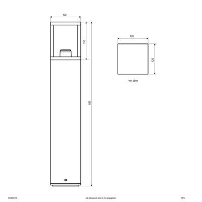 EVN Lichttechnik Pollerleuchte IP54 WG652715