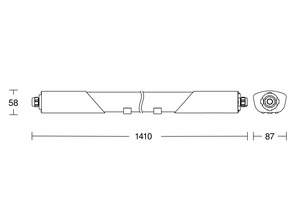 Steinel Sensor-LED-Innenleuchte 4000k 1370x87x58 mm RS PRO 5100 SC 5C