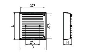 Ridi-Leuchten LED-Hallenstrahler 840 ROBUST DAWS840B3000