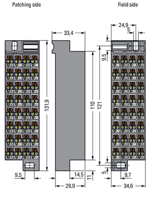 WAGO GmbH & Co. KG Rangierwabe,32-polig Aufdruck 33-64,dgr 726-772