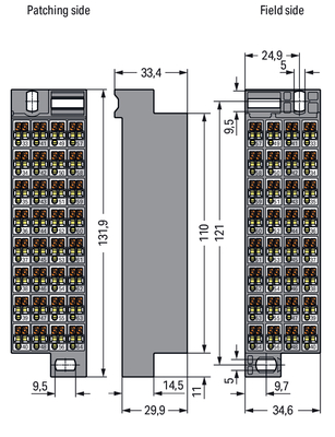 WAGO GmbH & Co. KG Rangierwabe,32-polig Aufdruck 33-64,dg 726-782