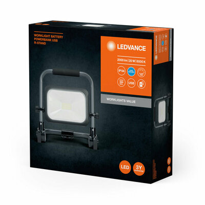 Ledvance Akku-LED-Arbeitsleuchte 6500K, sw/gr LED W #4058075831131