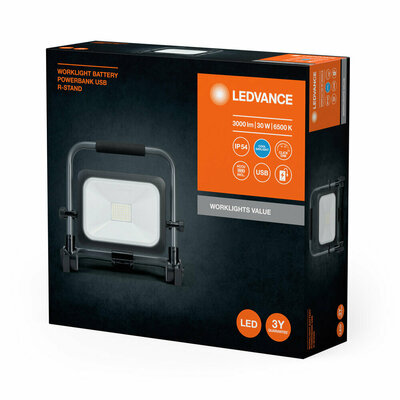 Ledvance Akku-LED-Arbeitsleuchte 6500K, sw/gr LED W #4058075831155