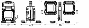 Ledvance LED-Arbeitsleuchte 6500K, sw/gr LED W #4058075831292