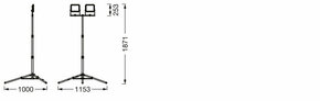 Ledvance LED-Strahler m. Stativ 6500K, sw/gr LED W #4058075831414