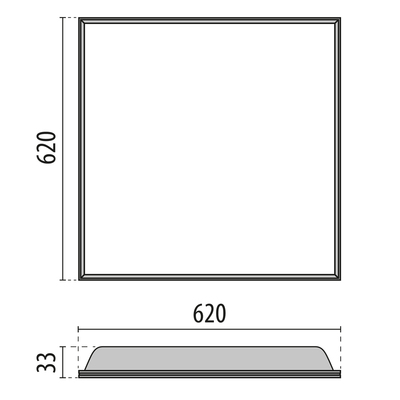 Performance in Light LED-Panel M625 840, DALI ELA625ILQ30 #3118519