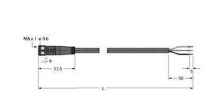 Turck Aktuator- u. Sensorleitung PVC PKG3M-1/TEG