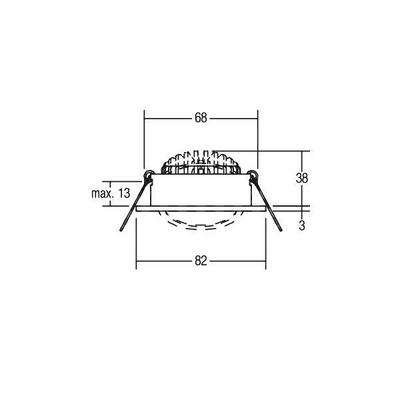 Brumberg Leuchten LED-Einbaustrahler 230V, 38Gr., 3000K 39383183