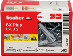 Fischer Deutschl. Dübel SX Plus SX Plus 6x30 S