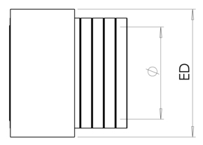 Wiska Schutzschlauch, Stahl verz NW16, schwarz BMCG-PVC-S-16-BK