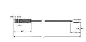 Turck Aktuator- u. Sensorleitung PUR PSG3M-0.6/TXL