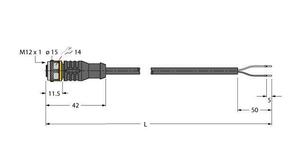 Turck Aktuator- u. Sensorleitung PVC RKC4.221T-95/TEB