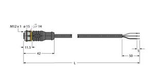 Turck Aktuator- u. Sensorleitung PVC RKC4T-0.3/TEL