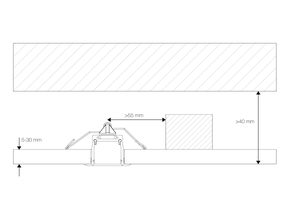 Radium Lampenwerk Alu-Profil Einbau 2m weiß TRPA4220