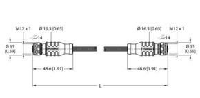 Turck Verbindungsleitung Industrial Ethernet RKSD-RKSD-4422-20M