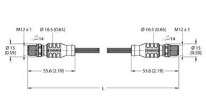 Turck Verbindungsleitung Industrial Ethernet RSSD-RSSD-4422-0.2M