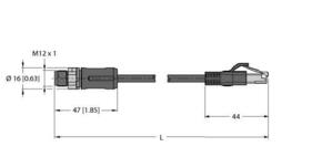 Turck Verbindungsleitung Industrial Ethernet RSSX-RJ45S-8814-6M