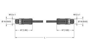 Turck Verbindungsleitung Industrial Ethernet RSSX-RSSX-8814-100M