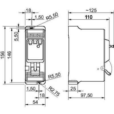 Stahl FI-Schutzschalter 2P 25 A 0,03 A 8562522100250#149593