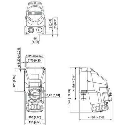 Stahl Schaltersteckdose 16 A gelb 4h 8570/11-504-S#273839