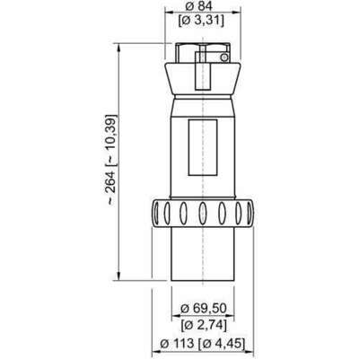 Stahl Stecker 63 A rot 6h 8579/12-406 #270915