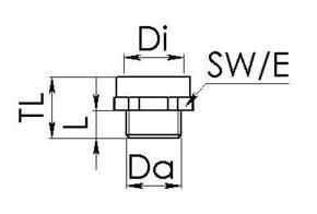 Wiska EX Messingerweiterung OSAJ20/M16(M)*M20(F)