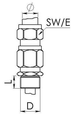 Wiska EX d-Messingkabelverschrbg OS-E1UF 20 / M20