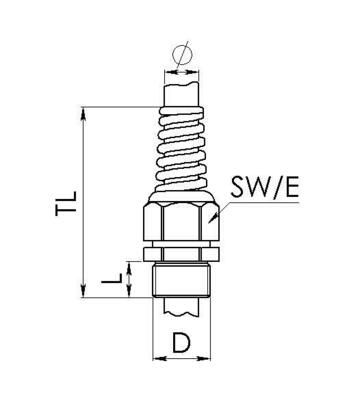 Wiska Kabelverschraubung Kunststoff SKVS 11 BK