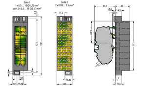 WAGO GmbH & Co. KG PotentialblockAufdruck1-24 dunkelgrau 726-671