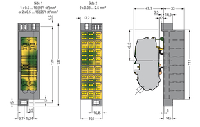 WAGO GmbH & Co. KG PotentialblockAufdruck1-24 dunkelgrau 726-671