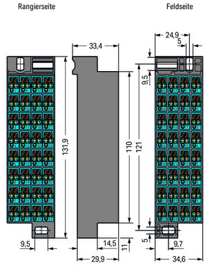 WAGO GmbH & Co. KG Rangierwabe 32-polig Druck 1-32,dgr 726-801