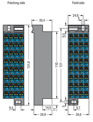 WAGO GmbH & Co. KG Rangierwabe 32-polig Druck 1-32,dgr 726-801