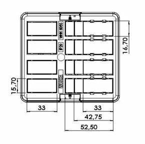 Wiska Deckel für Abzweigkasten WHK 608SD-1x3p-Ad-v