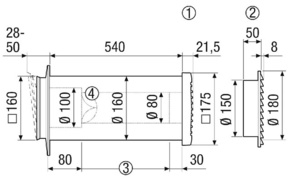 Maico Ausbauset Ausbau-Set ALD160ZLV80dBPlusA-S