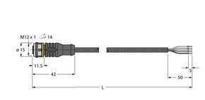 Turck Aktuator- u. Sensorleitung PUR RKC4.4T-5/TXL