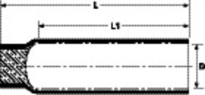 HellermannTyton Warmschrumpfkappe 3:1 PEC-3/1 schwarz PEC-3/1-POX-BK-L1